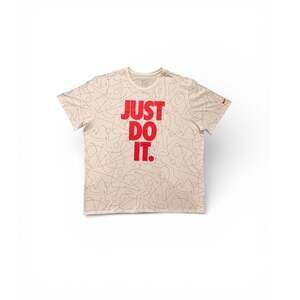 Nike Dri-FIT Just Do It Football Playcall All Over Print White Tee Shirt 3XL